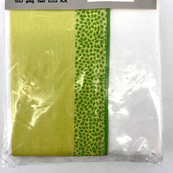Ikea Skoghall Green Leaves Patter Pillowcase Queen Set Of Two 002.120.83 - Picture 5 of 5